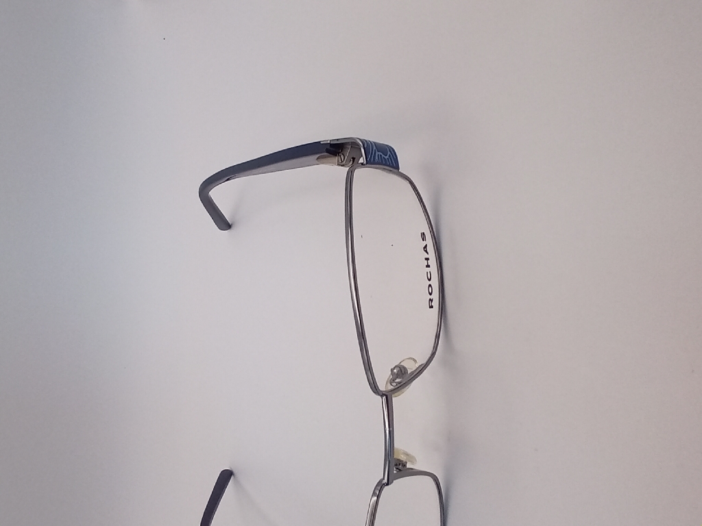 Rochas PW/LAMYEU/R09092/M Eyewear Eyeglasses/Prescription Clear Full-Rim Rectangle Men Standard Barrel Hinge Silver Metal - Image 2