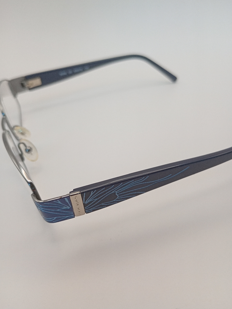 Rochas PW/LAMYEU/R09092/M Eyewear Eyeglasses/Prescription Clear Full-Rim Rectangle Men Standard Barrel Hinge Silver Metal - Image 3