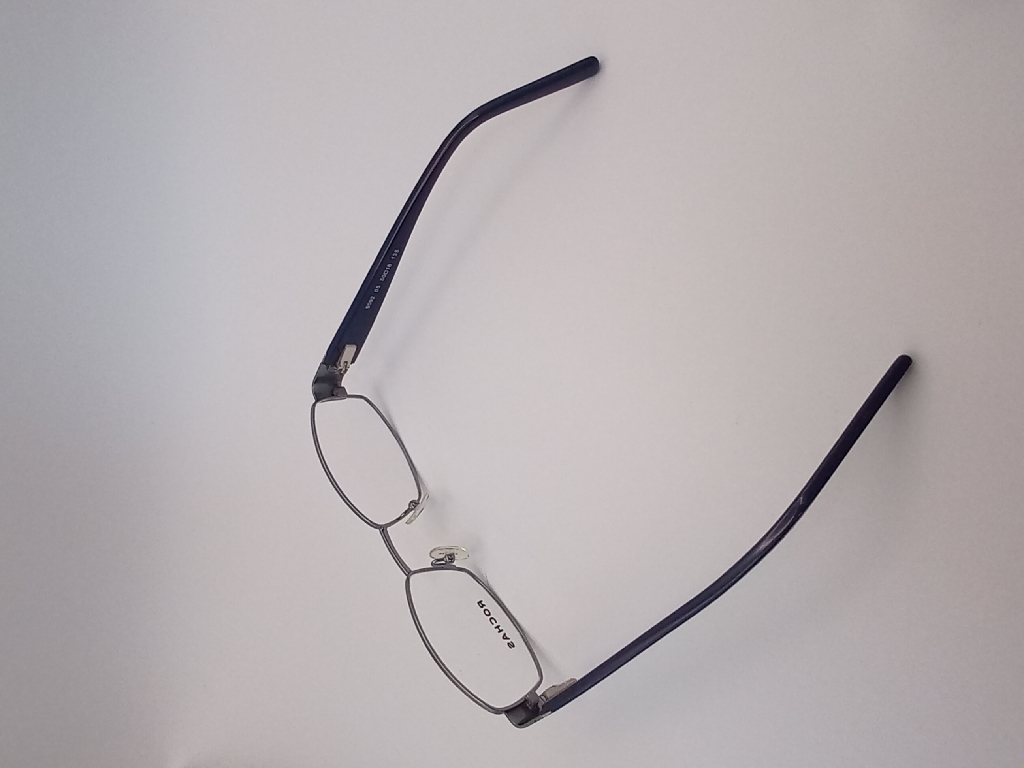 Rochas PW/LAMYEU/R09092/M Eyewear Eyeglasses/Prescription Clear Full-Rim Rectangle Men Standard Barrel Hinge Silver Metal - Image 4