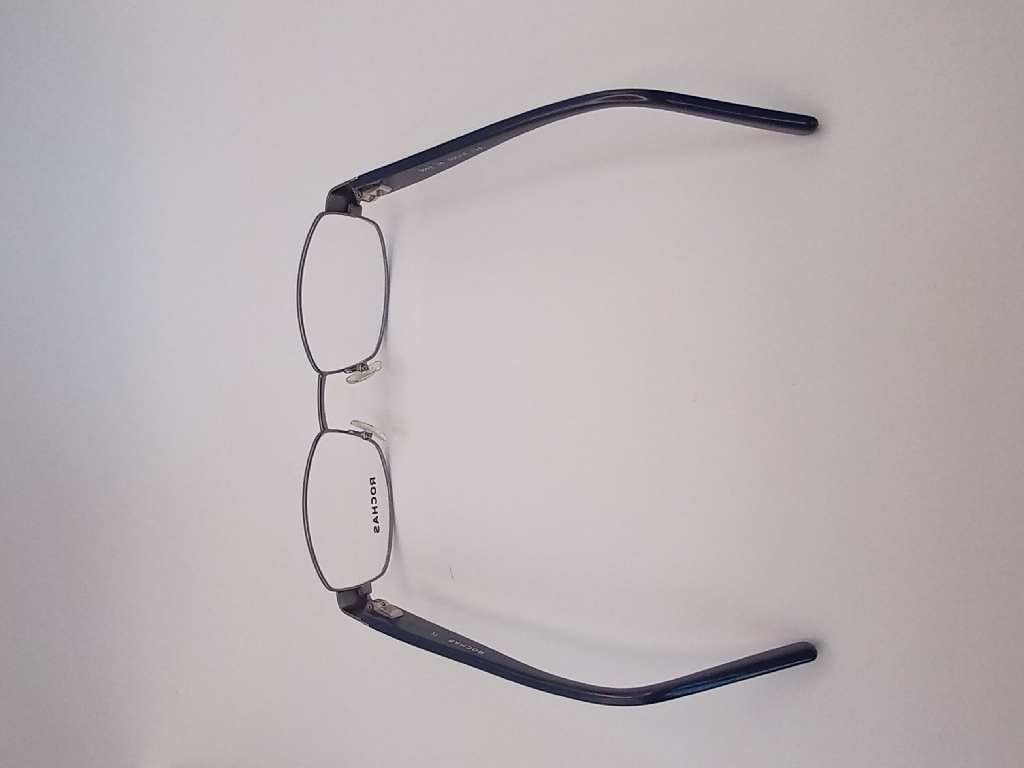 Rochas PW/LAMYEU/R09092/M Eyewear Eyeglasses/Prescription Clear Full-Rim Rectangle Men Standard Barrel Hinge Silver Metal - Image 5