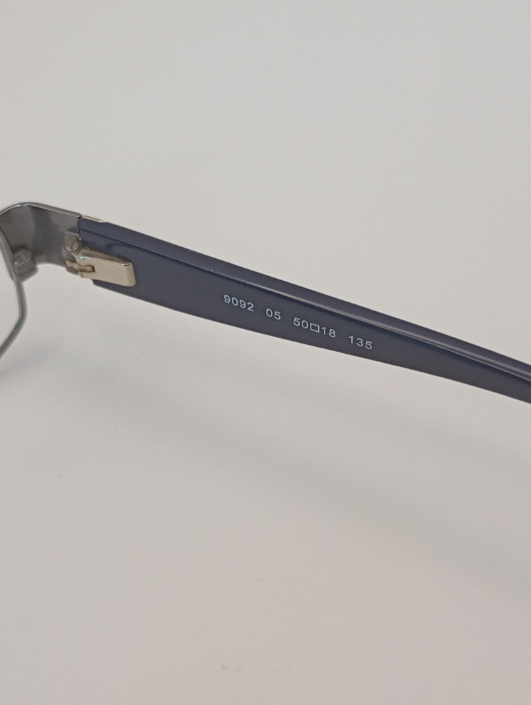 Rochas PW/LAMYEU/R09092/M Eyewear Eyeglasses/Prescription Clear Full-Rim Rectangle Men Standard Barrel Hinge Silver Metal - Image 6