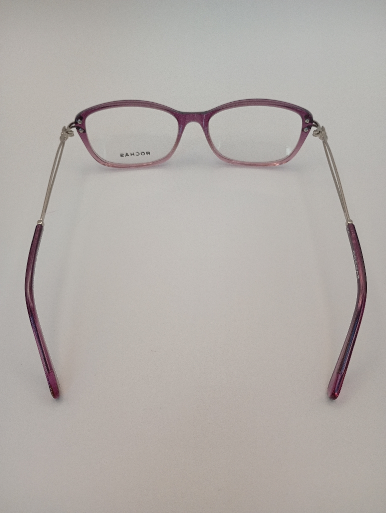 ROCHAS R09170/P C03 Eyewear Eyeglasses/Prescription Clear Full-Rim Rectangle Women Standard Barrel Hinge Purple Plastic, Metal - Image 5