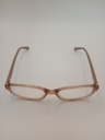 Rochas R09182/P Eyewear Eyeglasses/Prescription Clear Full-Rim Rectangle Unisex Standard Barrel Hinge Beige Plastic - Image 2