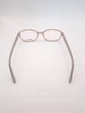 Rochas R09182/P Eyewear Eyeglasses/Prescription Clear Full-Rim Rectangle Unisex Standard Barrel Hinge Beige Plastic - Image 6