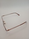 Rochas R09169/G Eyewear Eyeglasses/Prescription Clear Semi-Rimless Rectangle Unisex Standard Barrel Hinge Brown Metal, Plastic - Image 3