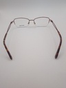 Rochas R09169/G Eyewear Eyeglasses/Prescription Clear Semi-Rimless Rectangle Unisex Standard Barrel Hinge Brown Metal, Plastic - Image 4