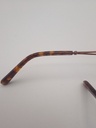 Rochas R09169/G Eyewear Eyeglasses/Prescription Clear Semi-Rimless Rectangle Unisex Standard Barrel Hinge Brown Metal, Plastic - Image 5