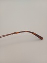 Rochas R09169/G Eyewear Eyeglasses/Prescription Clear Semi-Rimless Rectangle Unisex Standard Barrel Hinge Brown Metal, Plastic - Image 6