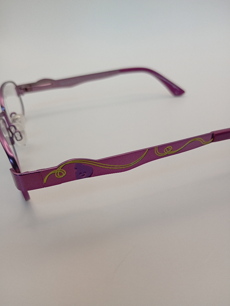 Disney Princess KGANT/RAPUNZEL02/M Eyewear Eyeglasses/Prescription Clear Full-Rim Oval Kids Standard Barrel Hinge Purple Metal - Image 6