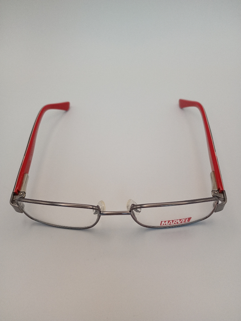 Marvel KB/INT/AVENGERS01/M C1 GUN 47-16 Eyewear Eyeglasses/Prescription Clear Semi-Rimless Rectangle Unisex Standard Barrel Hinge Gray Metal, Plastic - Image 2