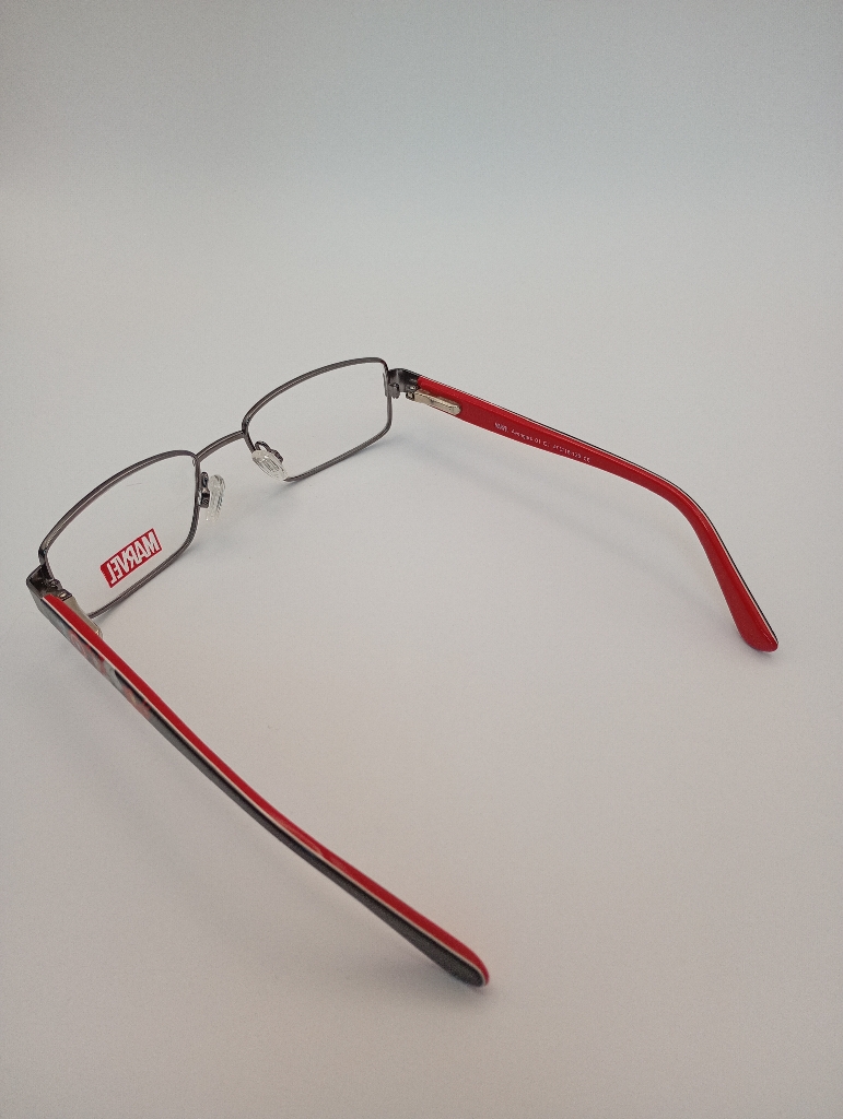 Marvel KB/INT/AVENGERS01/M C1 GUN 47-16 Eyewear Eyeglasses/Prescription Clear Semi-Rimless Rectangle Unisex Standard Barrel Hinge Gray Metal, Plastic - Image 5
