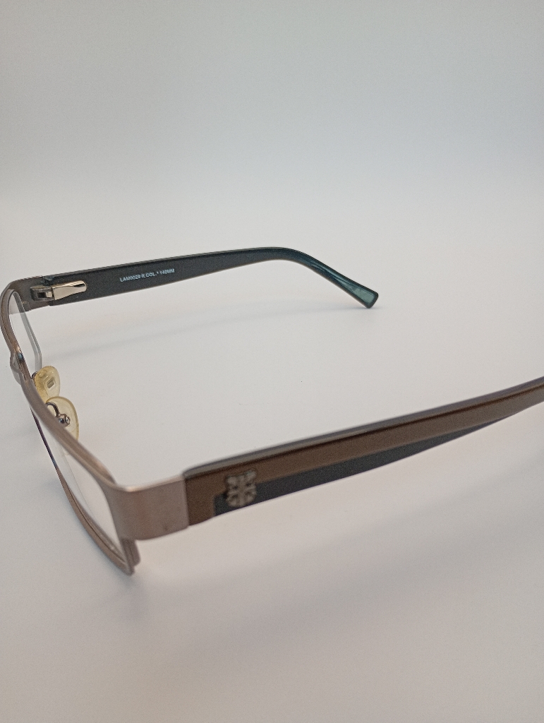 Lambretta LAM0029/M C1 GUN 54-17 Eyewear Eyeglasses/Prescription Clear Full-Rim Rectangle Unisex Standard Barrel Hinge Gray Metal, Plastic - Image 2