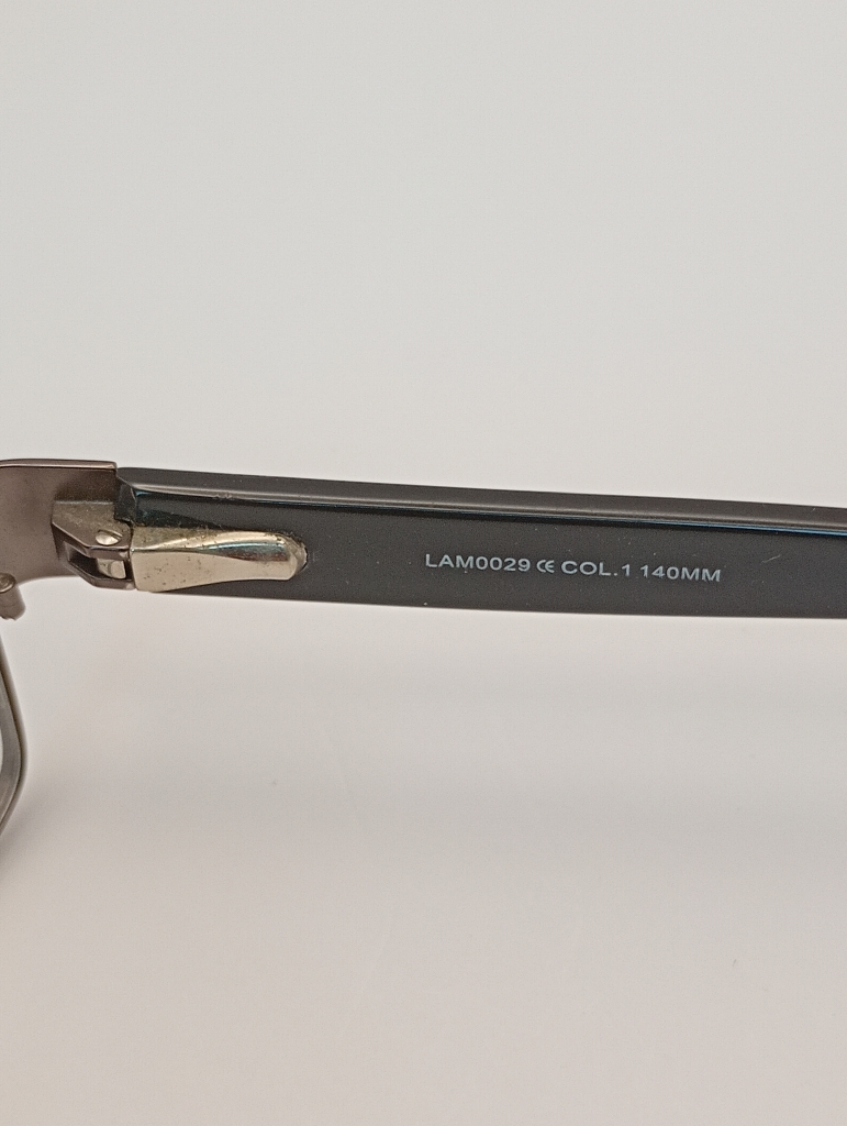 Lambretta LAM0029/M C1 GUN 54-17 Eyewear Eyeglasses/Prescription Clear Full-Rim Rectangle Unisex Standard Barrel Hinge Gray Metal, Plastic - Image 6