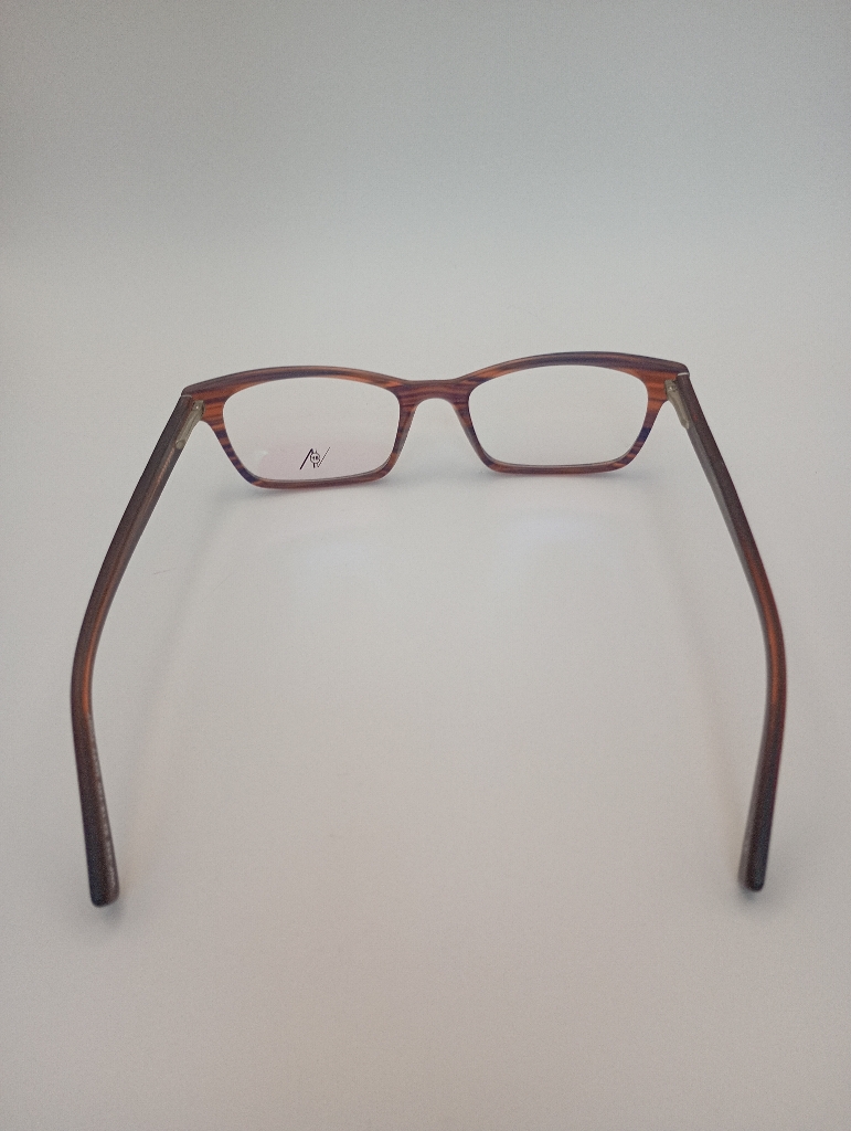 MODO VNF-335/P Eyewear Eyeglasses/Prescription Clear Full-Rim Rectangle Unisex Standard Barrel Hinge Brown Plastic - Image 4