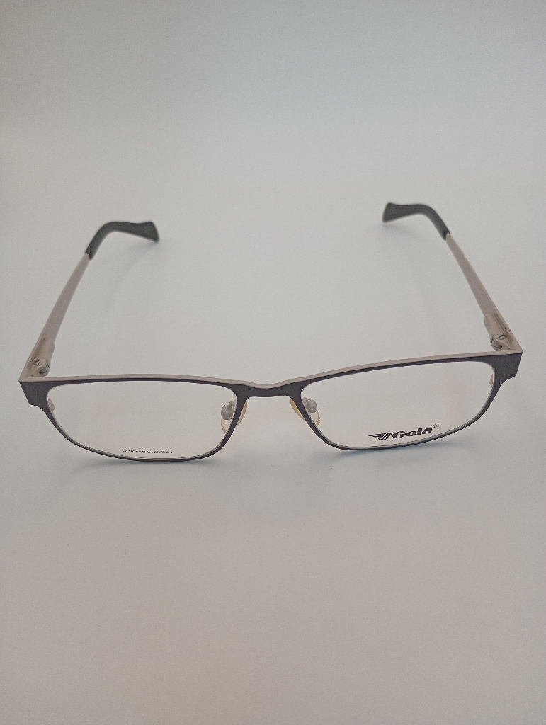 Gola DM/J/GOLA10/M Eyewear Eyeglasses/Prescription Clear Full-Rim Rectangle Men Standard Barrel Hinge Gray Metal - Image 1