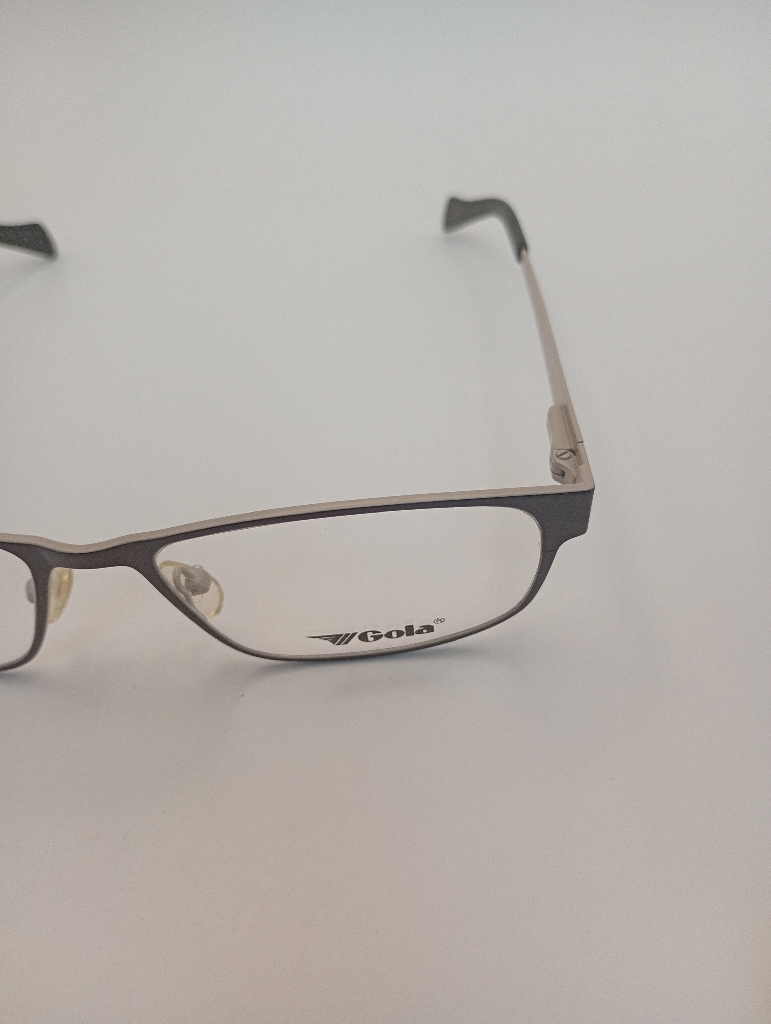 Gola DM/J/GOLA10/M Eyewear Eyeglasses/Prescription Clear Full-Rim Rectangle Men Standard Barrel Hinge Gray Metal - Image 2