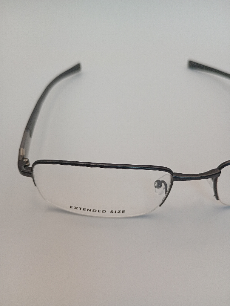 New Balance DM/LAMY/NB0004/M C01 Eyewear Eyeglasses/Prescription Clear Semi-Rimless Rectangle Unisex Standard Barrel Hinge Black Metal - Image 2