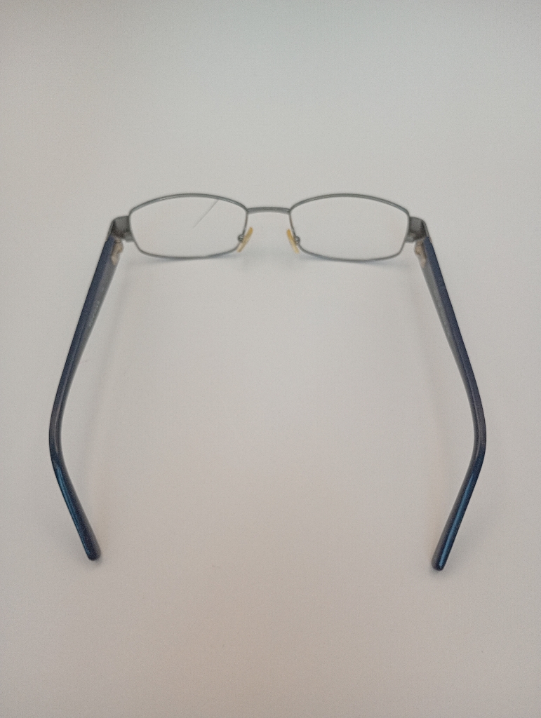 Rochas R09092/M Eyewear Eyeglasses/Prescription Clear Semi-Rimless Rectangle Unisex Standard Barrel Hinge Silver Metal, Plastic - Image 4