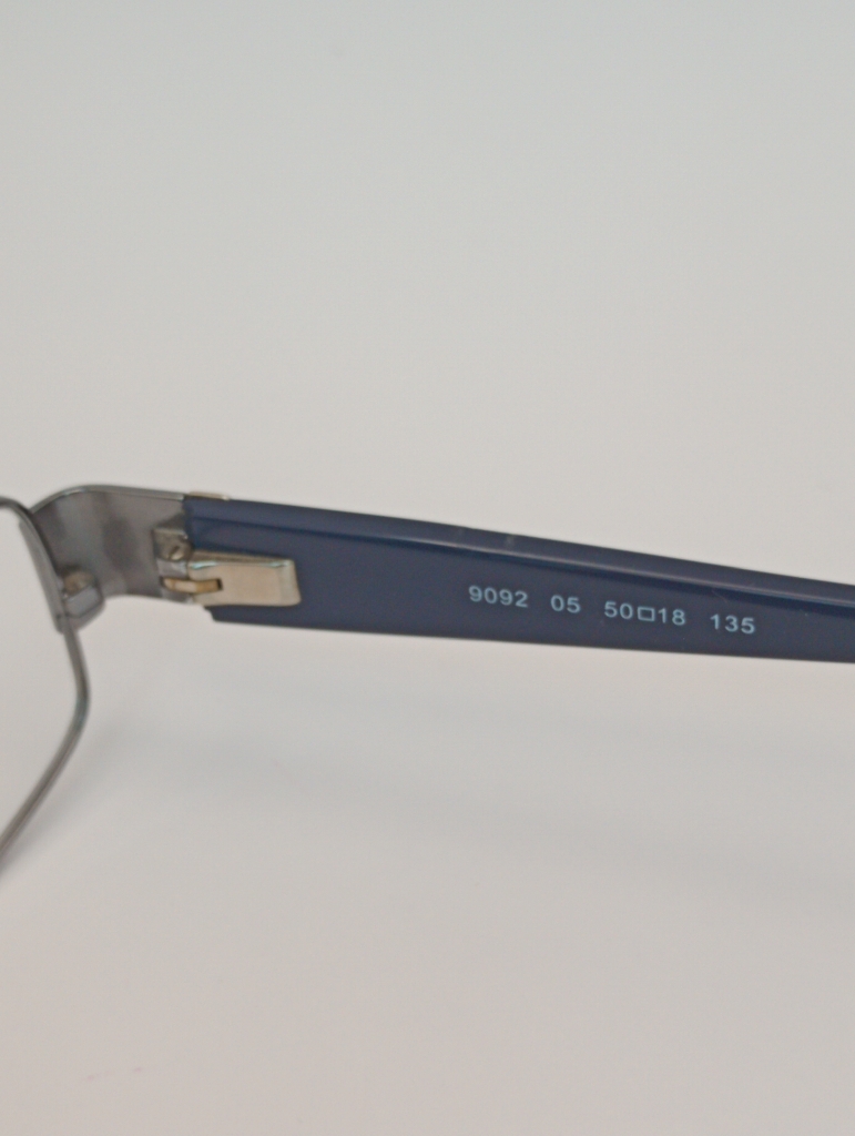 Rochas R09092/M Eyewear Eyeglasses/Prescription Clear Semi-Rimless Rectangle Unisex Standard Barrel Hinge Silver Metal, Plastic - Image 5