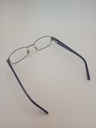 Rochas R09092/M Eyewear Eyeglasses/Prescription Clear Semi-Rimless Rectangle Unisex Standard Barrel Hinge Silver Metal, Plastic - Image 6