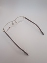 New Balance NB8005/M Eyewear Eyeglasses/Prescription Clear Semi-Rimless Rectangle Men Standard Barrel Hinge Gold Metal, Plastic - Image 5
