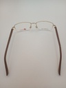 New Balance NB8005/M Eyewear Eyeglasses/Prescription Clear Semi-Rimless Rectangle Men Standard Barrel Hinge Gold Metal, Plastic - Image 6