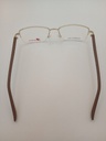 New Balance NB8005/M C01 Eyewear Eyeglasses/Prescription Clear Semi-Rimless Rectangle Men Standard Barrel Hinge Gold Metal, Plastic - Image 4
