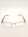 John Rocha R09117/G Eyewear Eyeglasses/Prescription Clear Semi-Rimless Rectangle Women Standard Barrel Hinge Gold Metal - Image 2