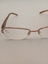 John Rocha R09117/G Eyewear Eyeglasses/Prescription Clear Semi-Rimless Rectangle Women Standard Barrel Hinge Gold Metal - Image 3