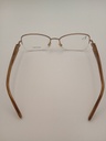 John Rocha R09117/G Eyewear Eyeglasses/Prescription Clear Semi-Rimless Rectangle Women Standard Barrel Hinge Gold Metal - Image 5