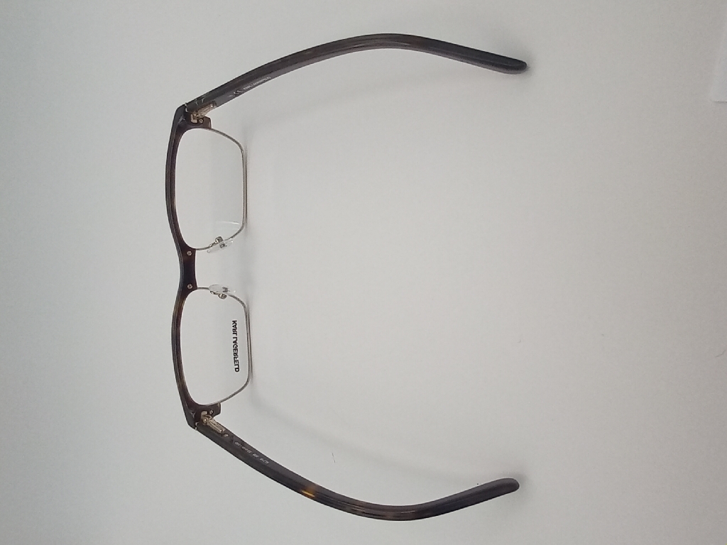 Karl Lagerfeld KL216-508 Eyewear Eyeglasses/Prescription Clear Full-Rim Rectangle Unisex Standard Barrel Hinge Brown Plastic - Image 4