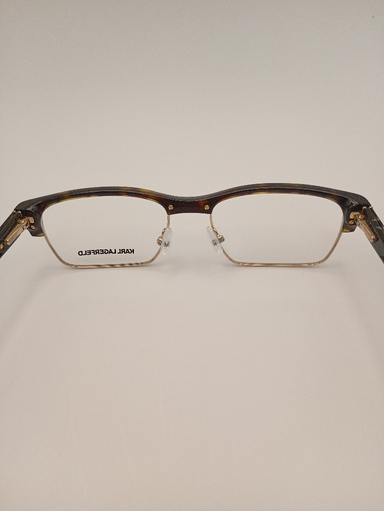 Karl Lagerfeld KL216-508 Eyewear Eyeglasses/Prescription Clear Full-Rim Rectangle Unisex Standard Barrel Hinge Brown Plastic - Image 5