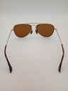 Lux-Lenses SG17SUPB2009BRNGLD Sunglasses Unisex Brown Aviator Brown Plastic, Metal - Image 3