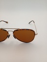 Lux-Lenses SG17SUPB2009BRNGLD Sunglasses Unisex Brown Aviator Brown Plastic, Metal - Image 2
