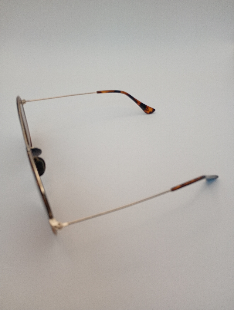 Lux-Lenses SG17SUPB2009BRNGLD Sunglasses Unisex Brown Aviator Brown Plastic, Metal - Image 3