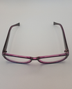 Classique CLASS502 Eyewear Eyeglasses/Prescription Clear Full-Rim Rectangle Women Standard Barrel Hinge Black Purple Plastic - Image 1