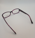 Classique CLASS502 Eyewear Eyeglasses/Prescription Clear Full-Rim Rectangle Women Standard Barrel Hinge Black Purple Plastic - Image 3