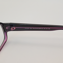 Classique CLASS502 Eyewear Eyeglasses/Prescription Clear Full-Rim Rectangle Women Standard Barrel Hinge Black Purple Plastic - Image 4