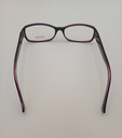 Classique CLASS502 Eyewear Eyeglasses/Prescription Clear Full-Rim Rectangle Women Standard Barrel Hinge Black Purple Plastic - Image 5