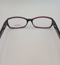 Classique CLASS502 Eyewear Eyeglasses/Prescription Clear Full-Rim Rectangle Women Standard Barrel Hinge Black Purple Plastic - Image 6