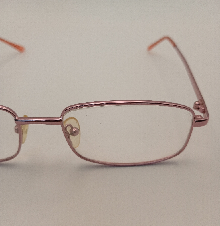 Classique CLASS507/M Eyewear Eyeglasses/Prescription Clear Full-Rim Rectangle Unisex Standard Barrel Hinge Pink Metal - Image 2