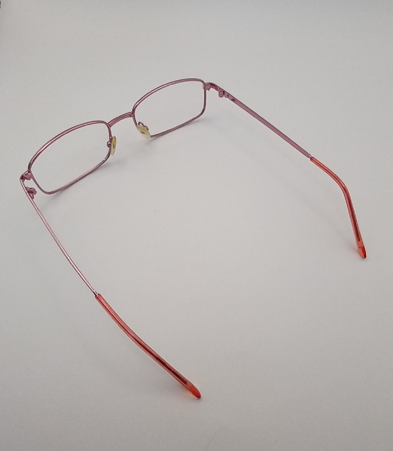 Classique CLASS507/M Eyewear Eyeglasses/Prescription Clear Full-Rim Rectangle Unisex Standard Barrel Hinge Pink Metal - Image 3