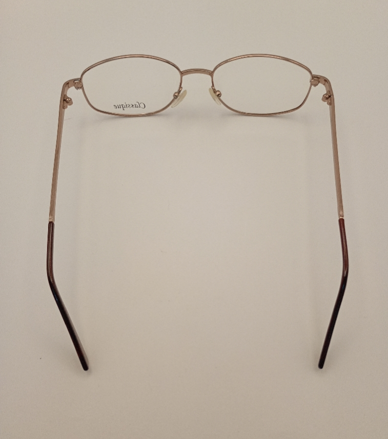 Classique CLASS506 Eyewear Eyeglasses/Prescription Clear Full-Rim Rectangle Unisex Standard Barrel Hinge Brown Metal - Image 5