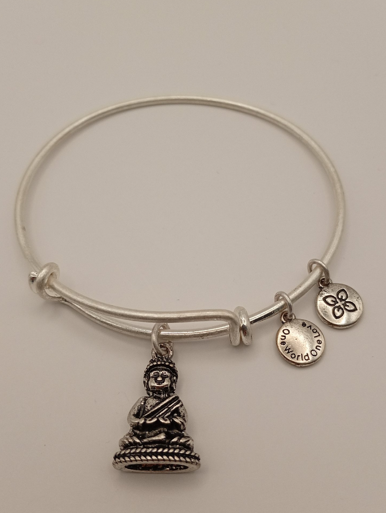 Urban Leaves ULBE003VS Bracelet Bangle Silver Metal Bangle Buddha Silver-tone Unisex - Image 6