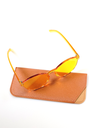 Lux Lenses 3003YEL TRN Sunglasses Unisex Yellow Cat-eye Yellow Plastic - Image 4