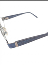 Rochas Eyeglasses Frame Rectangle Full-Rim Silver Men Metal - Image 6