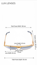 Lux Lenses Sunglasses Aviator UV400 Mirrored Gold Black Unisex - Image 3