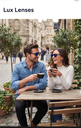 Lux Lenses Sunglasses Oval UV400 Mirrored Black Blue Unisex - Image 3