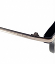 Lux Lenses Sunglasses Oval UV400 Mirrored Black Blue Unisex - Image 5