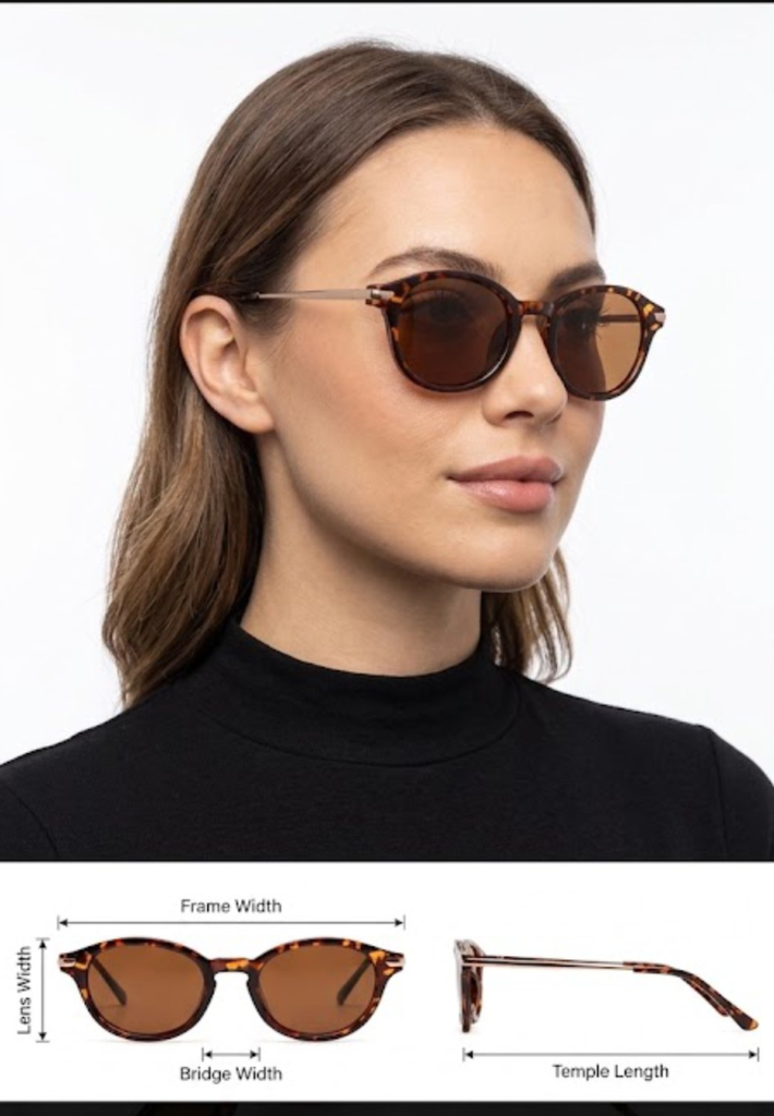 Lux Lenses Sunglasses Oval UV400 Mirrored Brown Unisex - Image 4